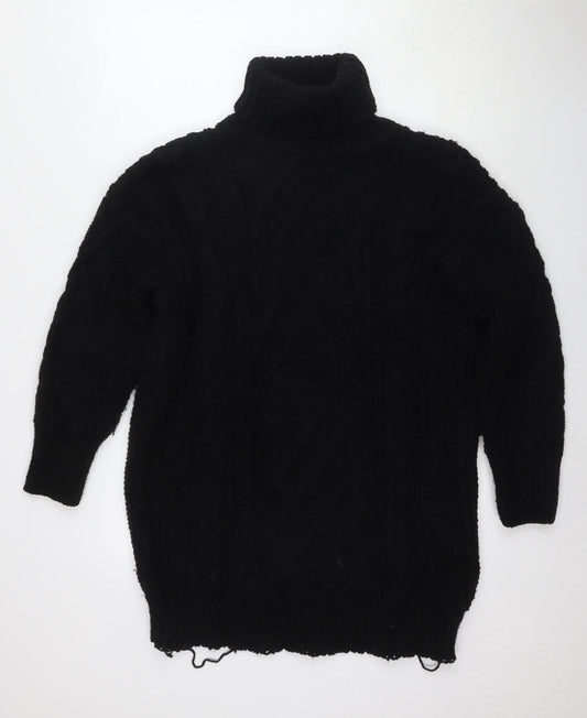 Womens UK Size 12 QED London Black Jumper Jumper