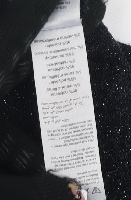 Womens UK Size 8 New Look Black Pullover Jumper