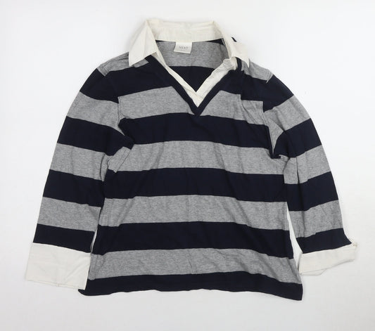 Next Women's Multicoloured Striped Button-Up Shirt