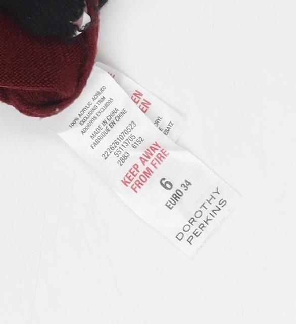 Dorothy Perkins Women's Red Jumper Dress Size 10