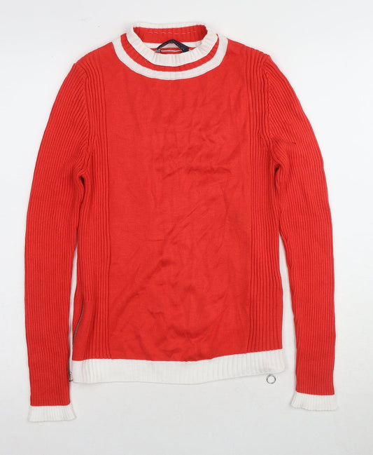 Womens UK Size 10 Marks and Spencer Red Ringer Jersey