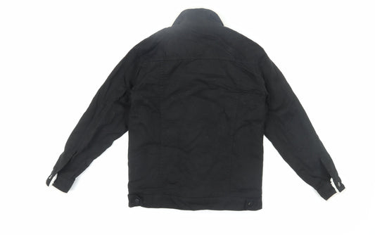 Mens UK Size S s.Oliver Black Bomber Jacket
