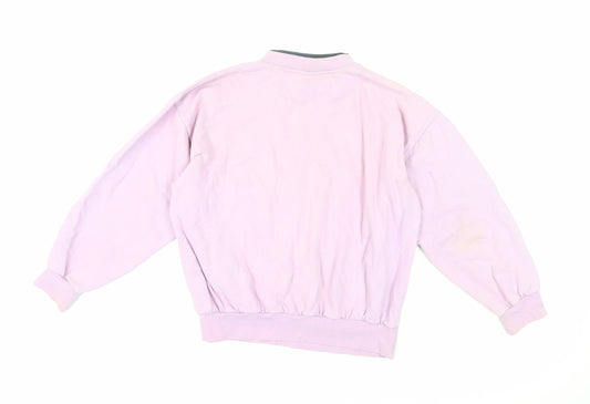 Adidas Women's Pink Logo Sweatshirt Size S