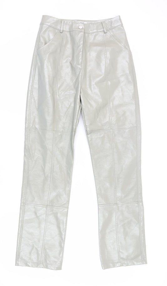 4th & Reckless Women's Grey Straight Trousers Size 8
