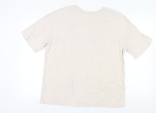 Womens UK Size 14 Everlast Beige Basic T-Shirt