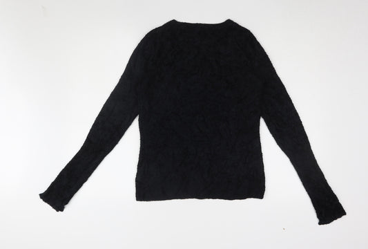 Jigsaw Women's Black Pullover Jumper M Long Sleeve