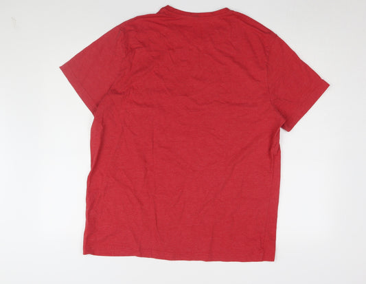 Tu Men's Red XL Christmas Star Wars T-Shirt