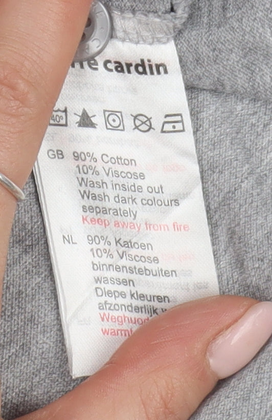 Pierre Cardin Men's Grey XL Polo Shirt Short Sleeve