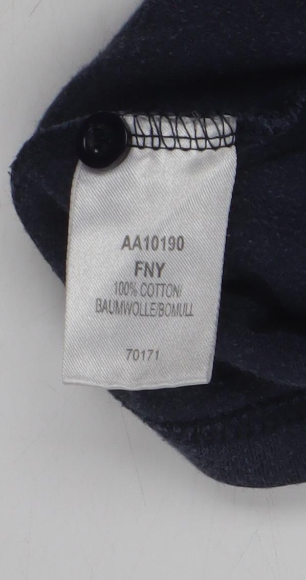 Womens UK Size 12 Cotton Traders Blue Basic Button-Up