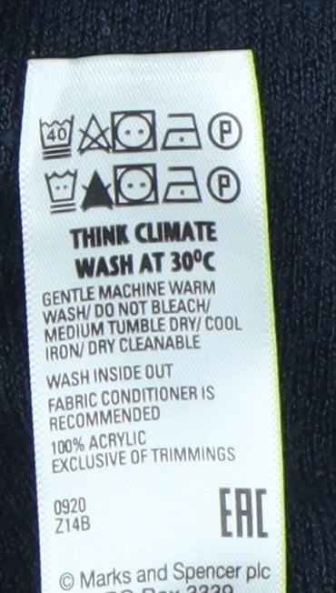 Marks and Spencer Men's Blue L Pullover Jumper