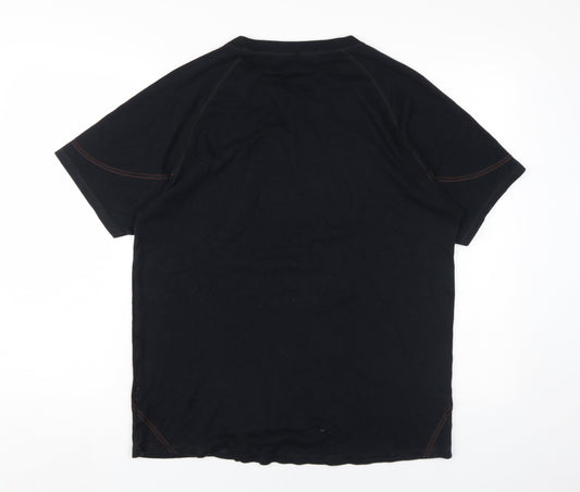 Marks and Spencer Men's Black T-Shirt Size L