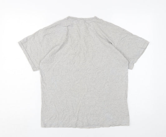Unisex Adults UK Size M Love Grey Basic T-Shirt
