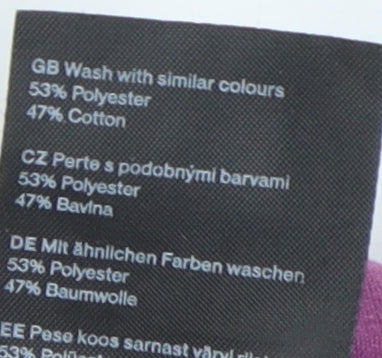 Unisex Adults UK Size XS Weekday Purple Basic T-Shirt