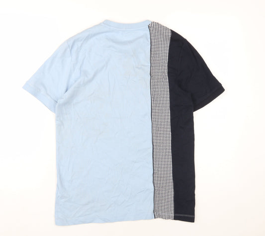 Next Men's Blue Colourblock Short Sleeve T-Shirt