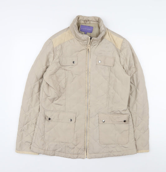 Womens UK Size 12 Autonomy Beige Quilted Coat