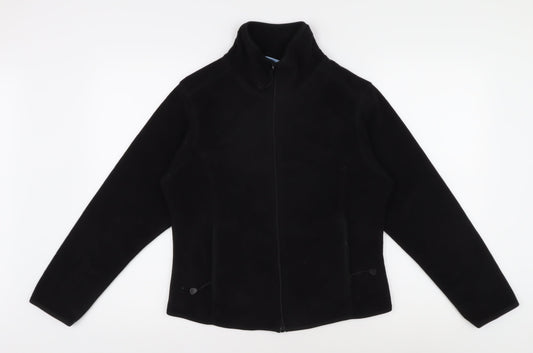Additional front view of Blue Max Women's Black Microfleece Jacket, size 14