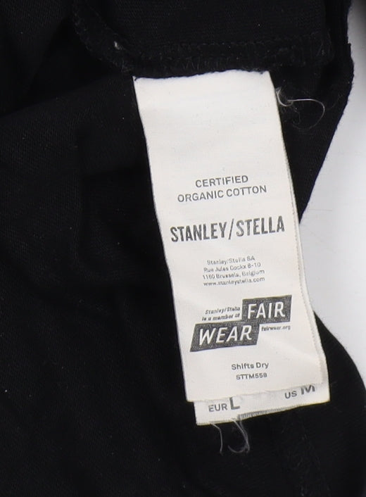Stanley/Stella Men's Black Long Sleeve T-Shirt, L