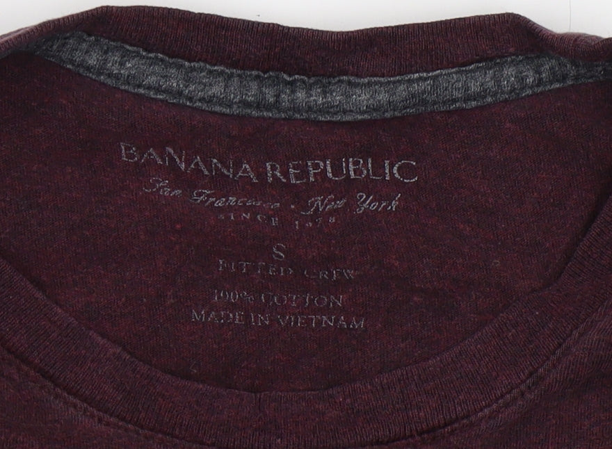 Banana Republic Unisex Purple Crew Neck T-Shirt S