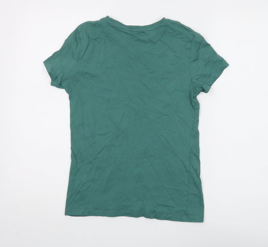 Puma Women’s Green Cotton T-Shirt Size 8