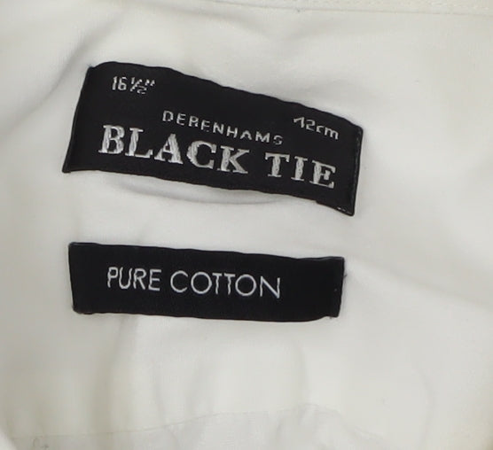 Mens UK Collar Size 42 Debenhams Smart White Dress Shirt