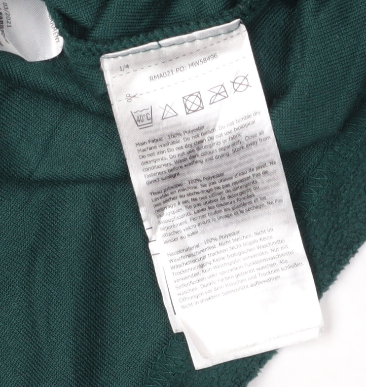 Mens UK Size L Regatta Green 1/4 Zip Sweatshirt
