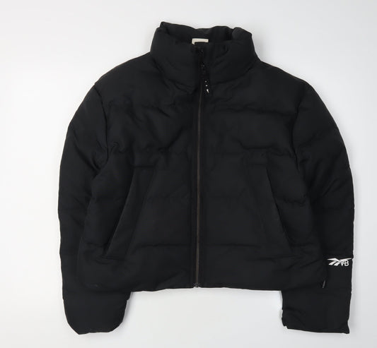 Womens UK Size 8 Reebok Black Puffer Jacket