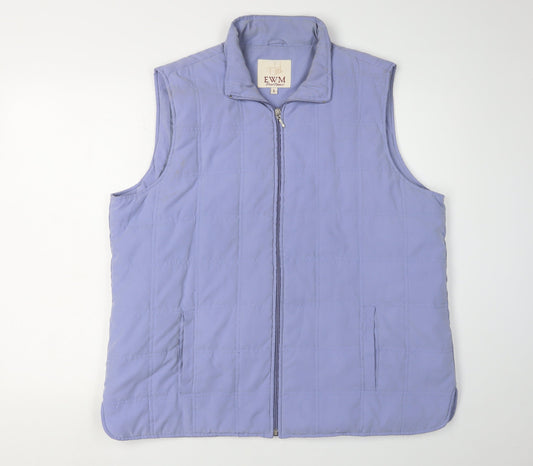 Womens UK Size L EWM Purple Waistcoat