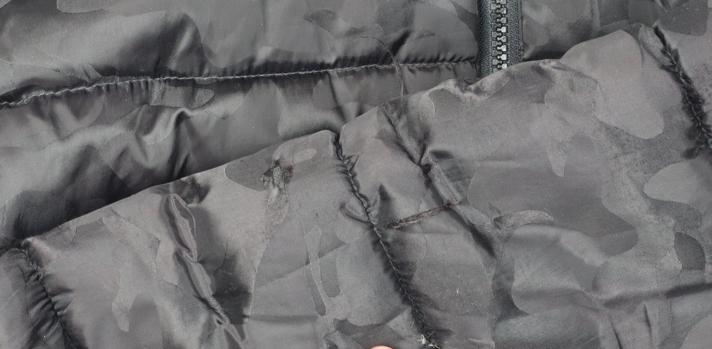 Mens UK Size S Supply & Demand Black Puffer Jacket