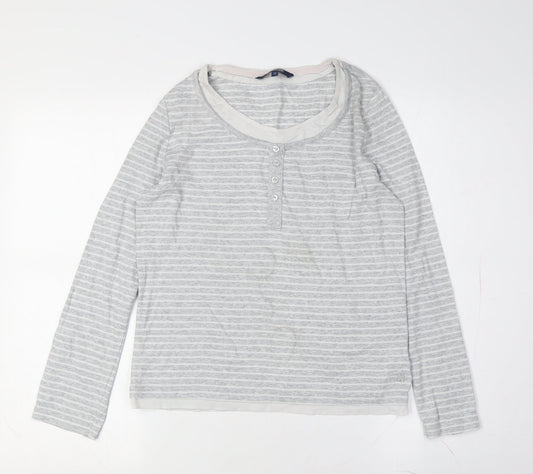 Womens UK Size 12 Maine Grey Jersey T-Shirt