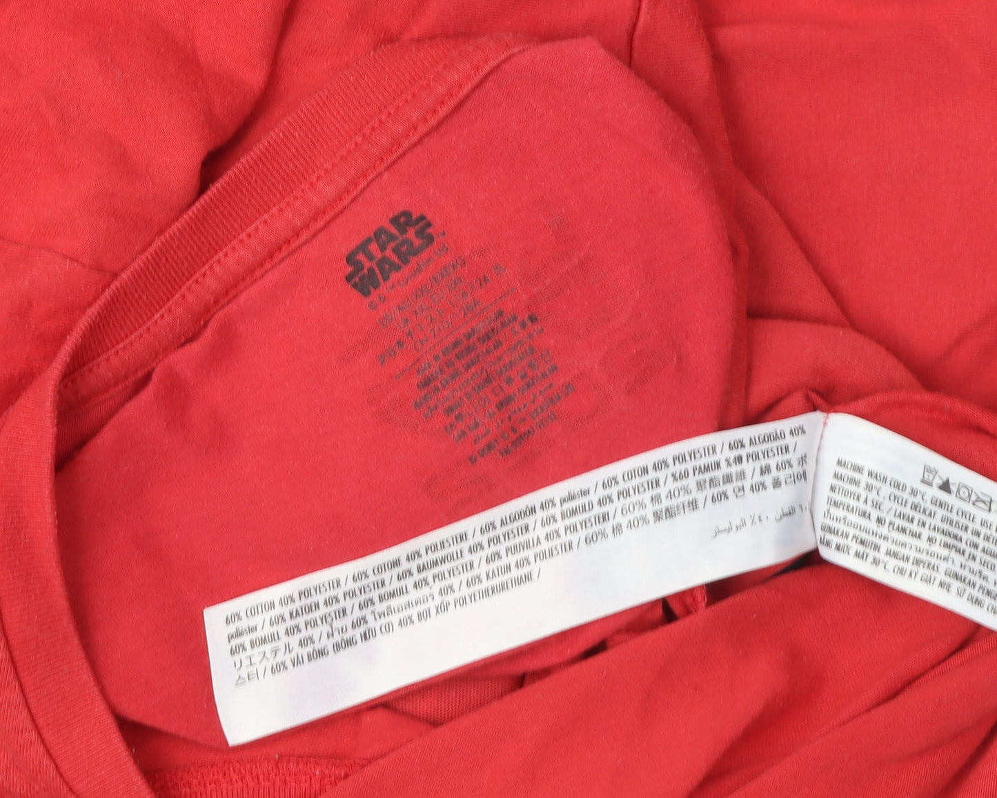 Star Wars Men's Red Chewbacca Graphic T-Shirt Size M