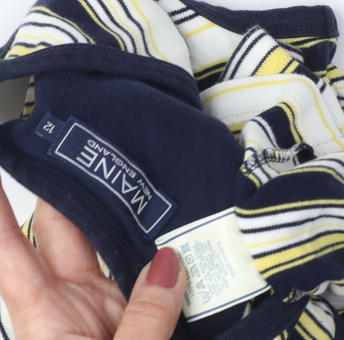 Maine Women's Multicoloured Striped Tank in Size 12