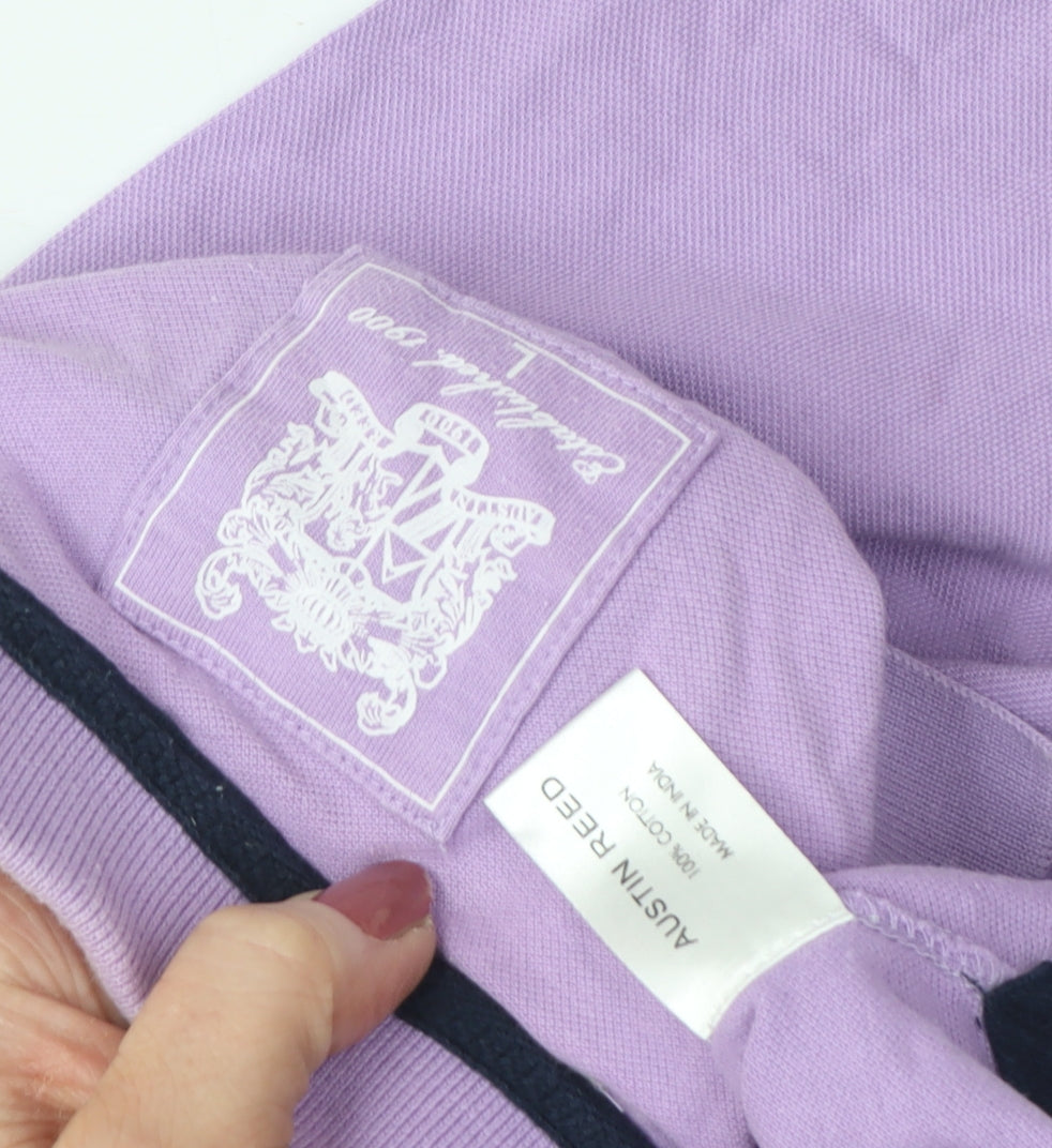 Austin Reed Men's Purple Polo Shirt L Casual