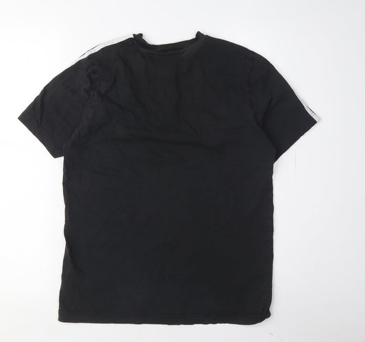 Adidas Men's Black M T-Shirt, Short Sleeve, Logo