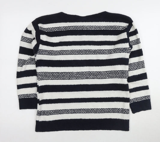Womens UK Size M Pure & Natural Black Pullover Jumper