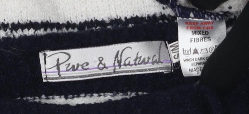 Womens UK Size M Pure & Natural Black Pullover Jumper