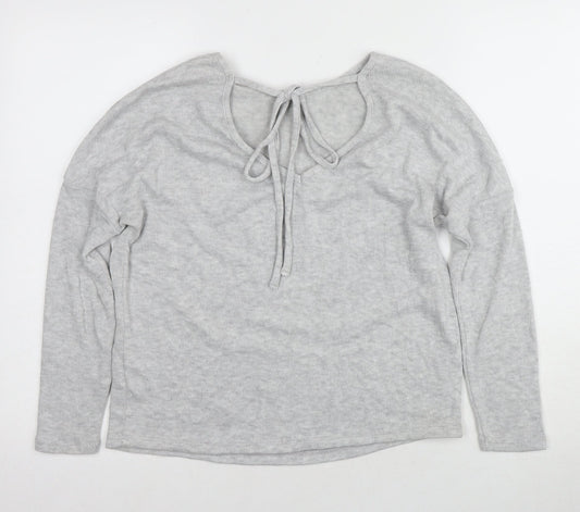 Womens UK Size 8 Topshop Grey Pullover Jumper
