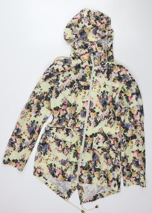Womens UK Size 10 Brave Soul Multicoloured Rain Coat