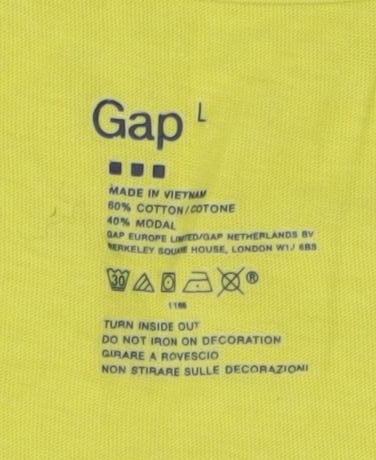 Womens UK Size L Gap Yellow Basic Tank