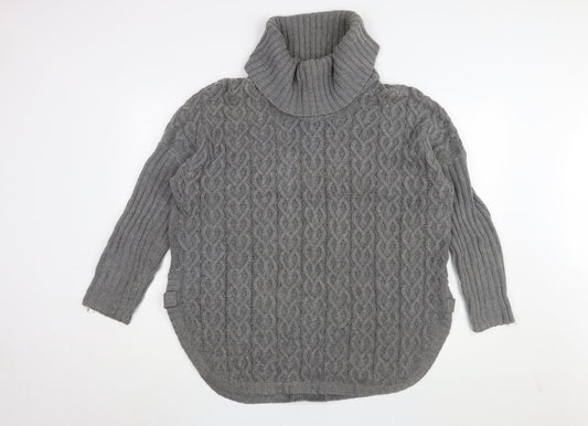 Womens UK Size M Aphorism Grey Pullover Jumper