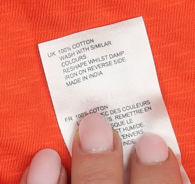 Womens UK Size 6 White Stuff Orange T-Shirt