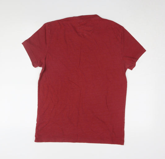 Jack Wills Men's Red Graphic Print T-Shirt S