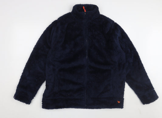 Additional front view of Country Rose Women's Navy Blue Fleece Jacket -, size L