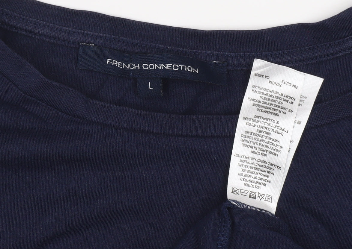 Mens UK Size L French Connection Blue T-Shirt