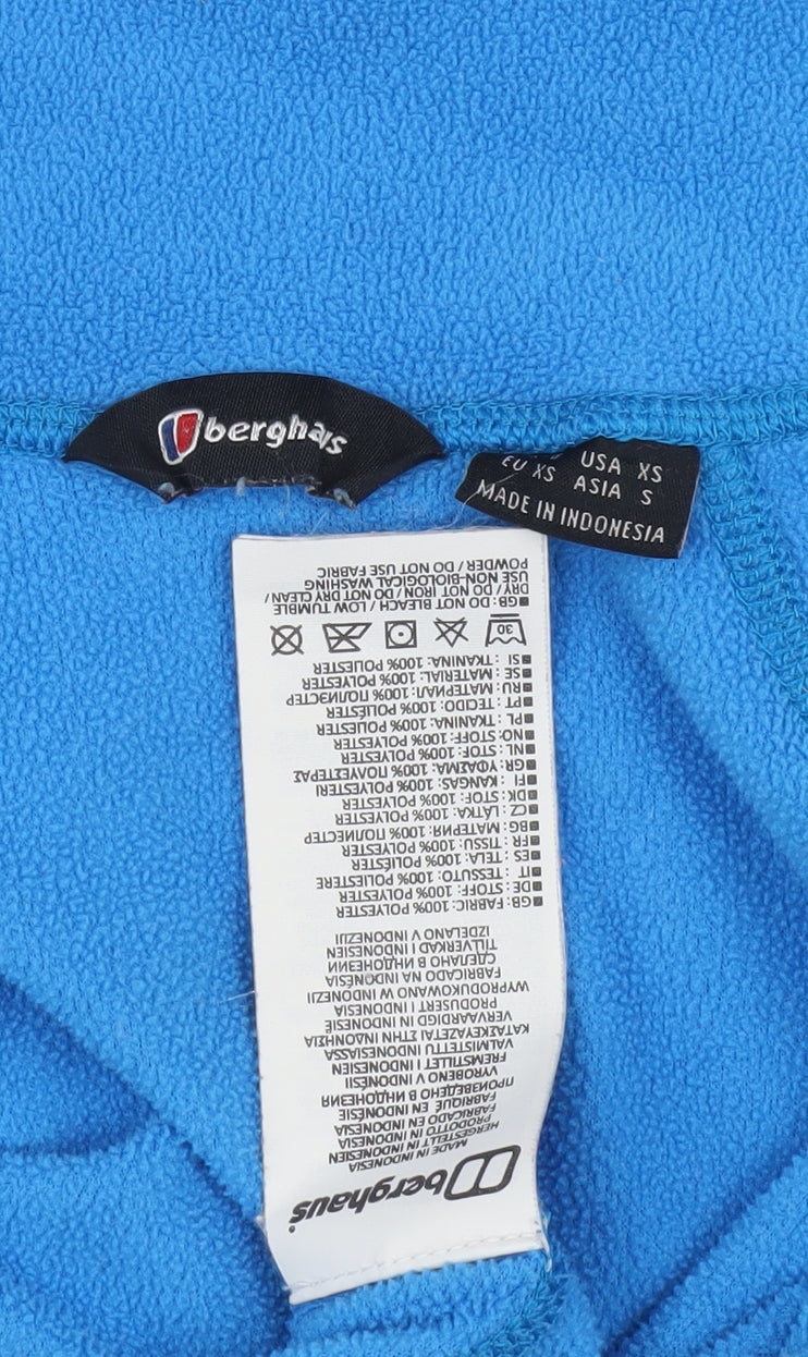 Berghaus Women's Blue XS Fleece Full Zip Hoodie
