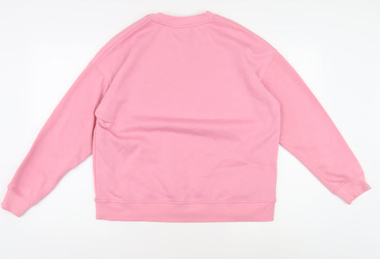 Womens UK Size 10/12 Disney Pink Pullover Sweatshirt