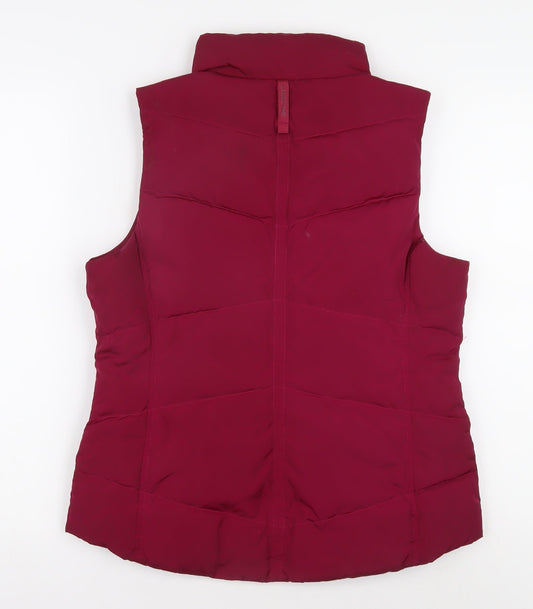 Womens UK Size M Lands' End Red Puffer Jacket