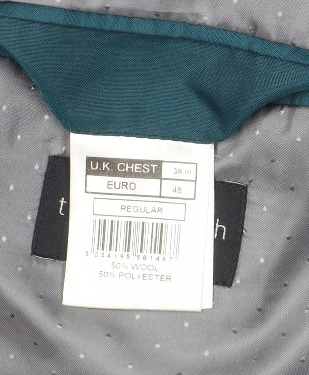 Mens UK Size 38 Tom English Regular Black Suit Jacket