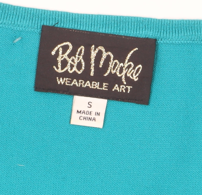 Womens UK Size S Bob Mackie Blue Tank
