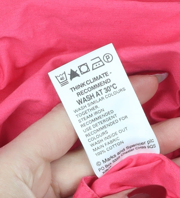 Womens UK Size 8 Marks and Spencer Pink Parka Coat
