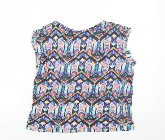 New Look Women's Multicoloured Geometric T-Shirt